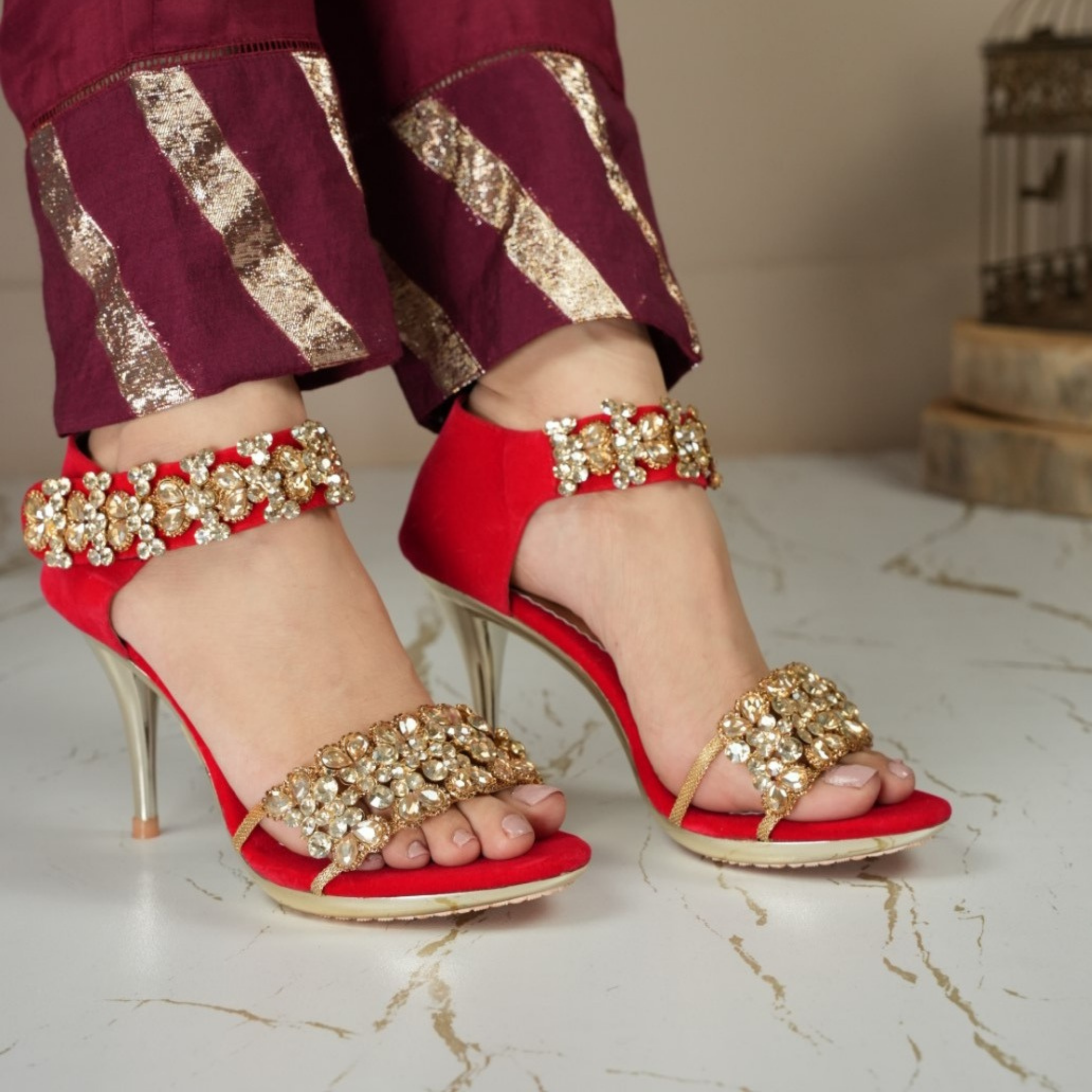 Red Stylo Bridal Shoes 2021 Heel Stylo Eid Collection 2019 Dress