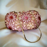 Fancy Bridal Vintage Flowers Design Clutch  SA423 - RS: 17500
