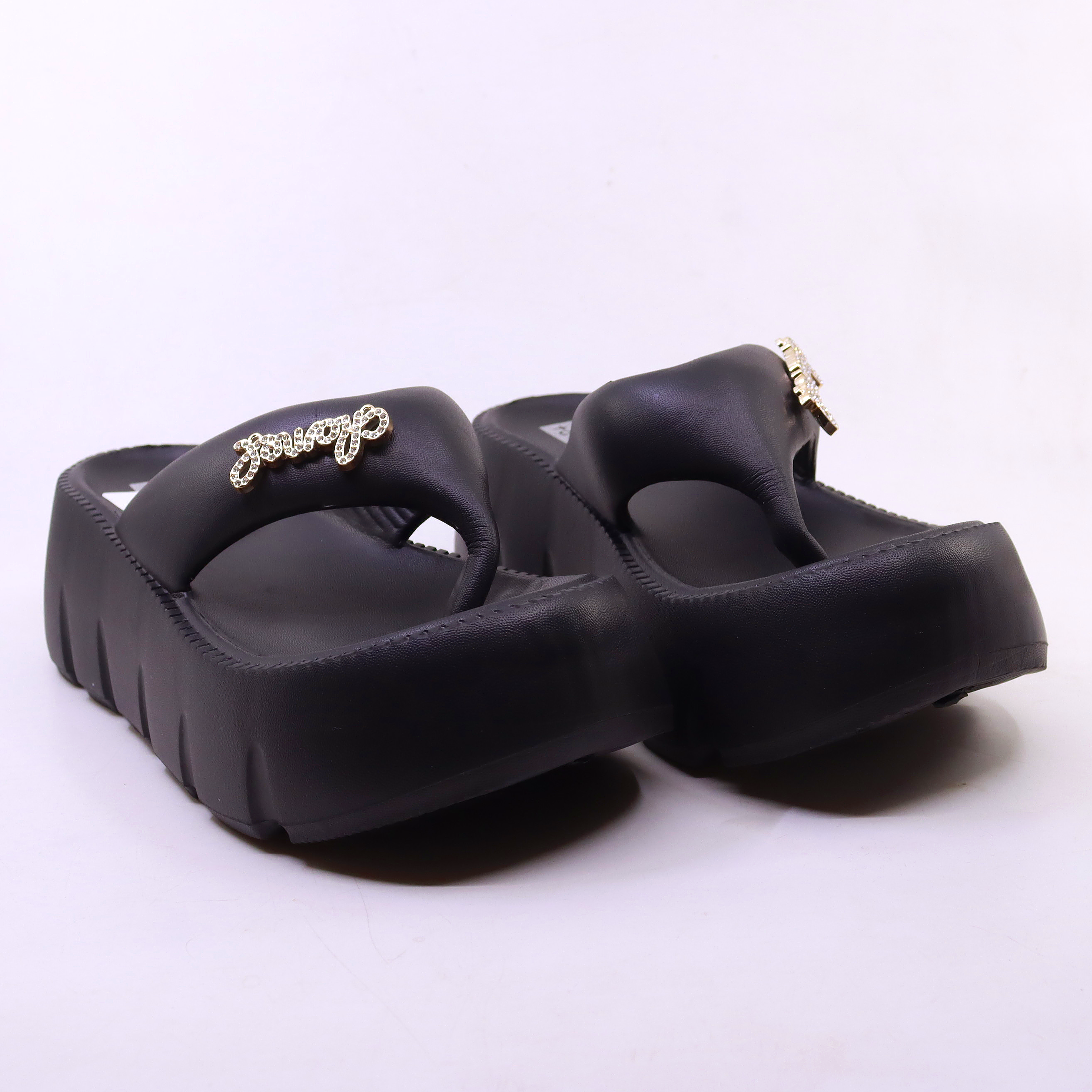 BLACK-Women Casual Softy Slippers (N)
