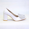 Court shoes block heel
