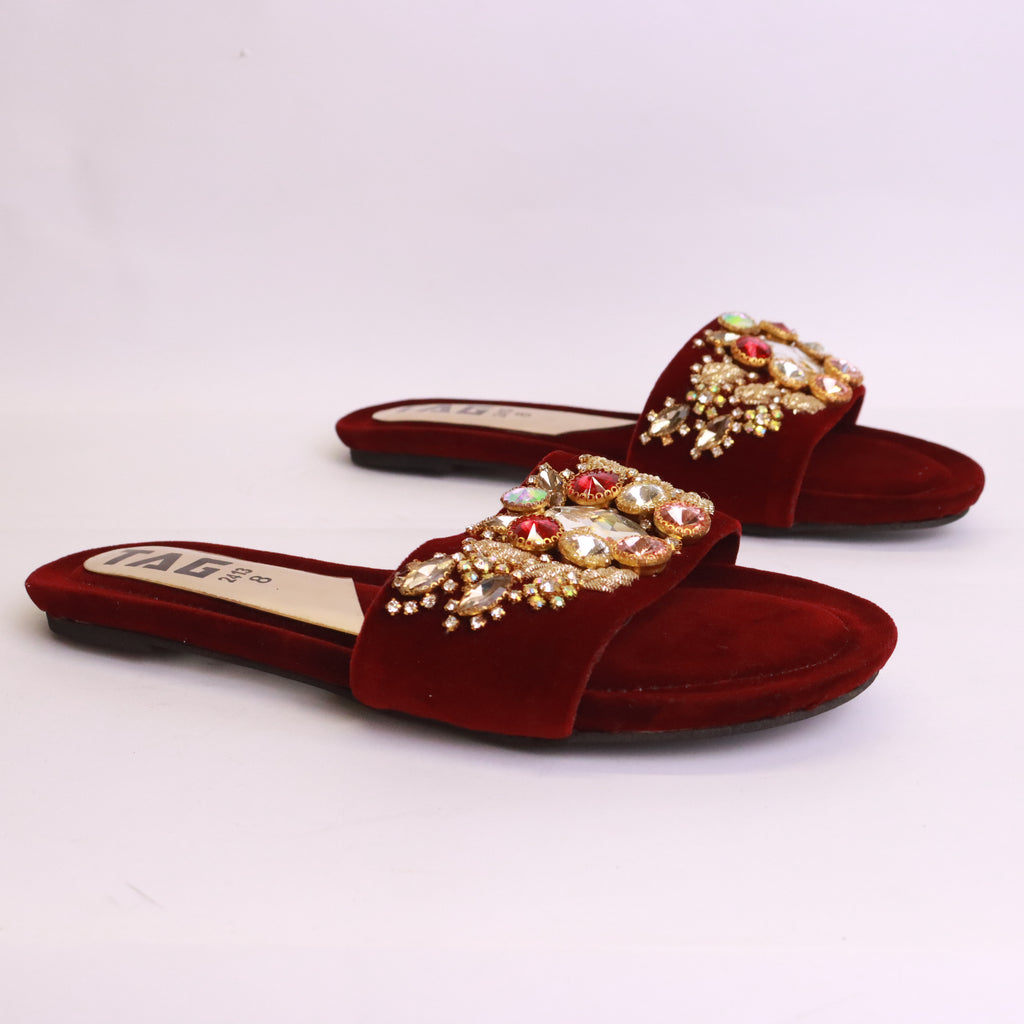 Women's Fancy Flat Slippers – DA590