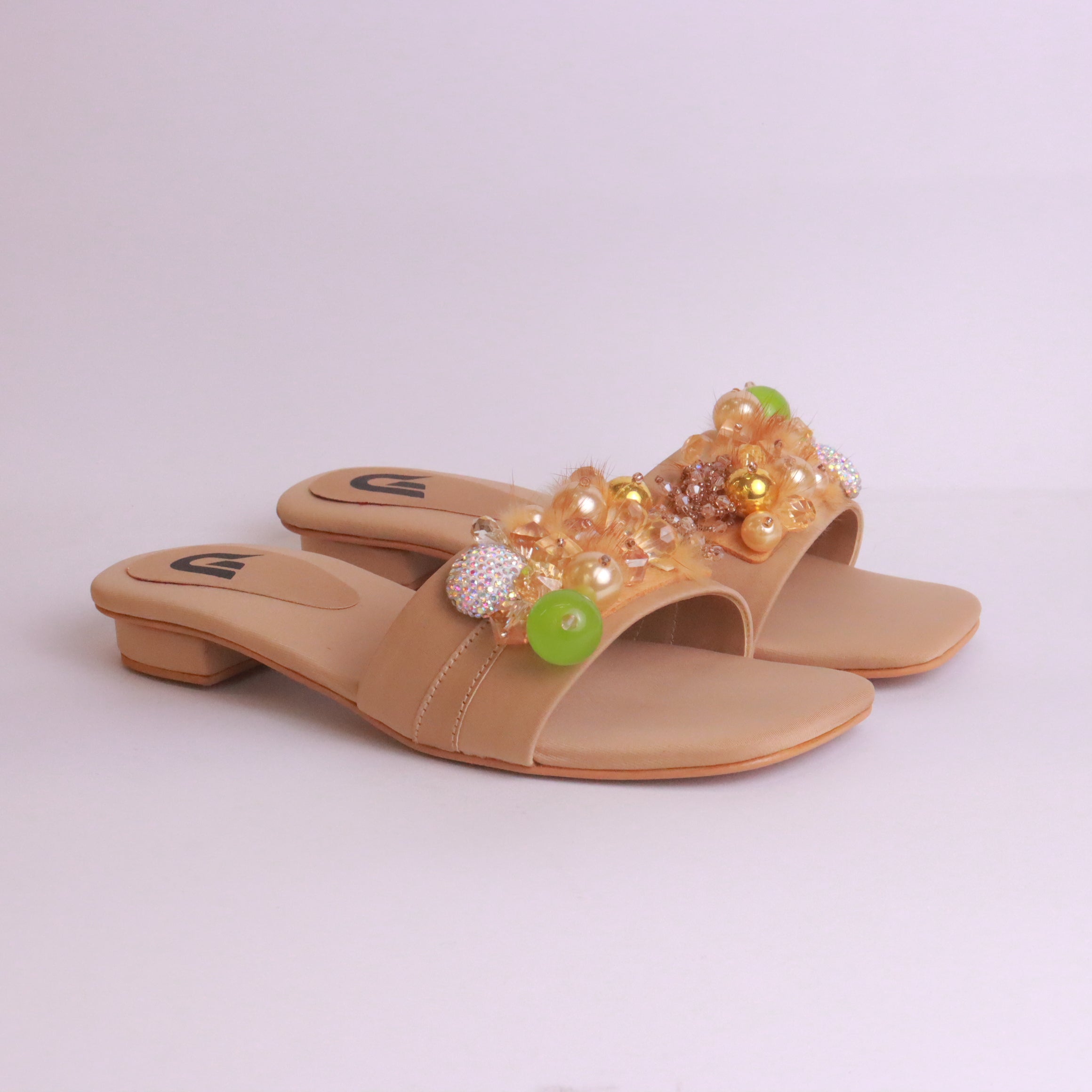 DA838 fone women fancy slippers – long-event comfort with flat sole Pakistan