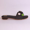 Women's Fancy Flat Slippers – DA838 (Black)