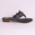 Women's Fancy Flat Slippers – DA887 (Black)