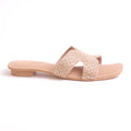 Parish Footwear DA955 women fancy flat slippers in fone – versatile occasion slippers Pakistan