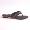 Women's Fancy Flat Slippers – DA958 (Black)