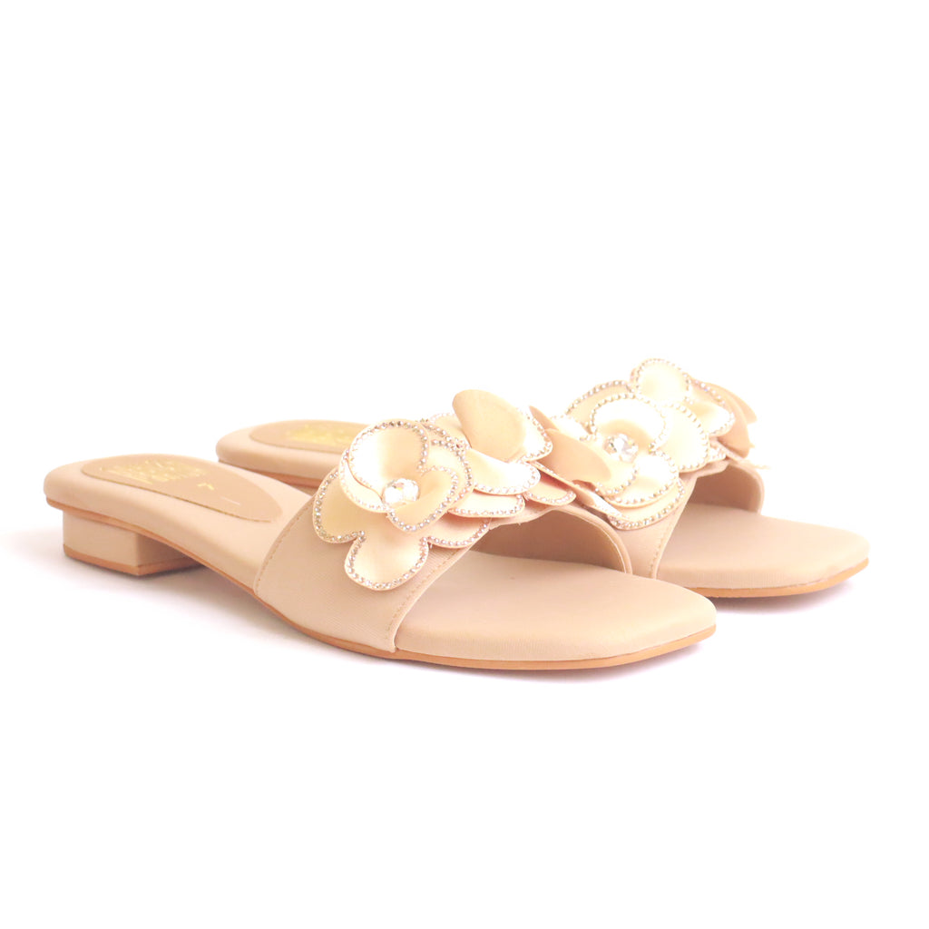 DA975 fone flat slippers – embellished upper for Eid and wedding celebrations
