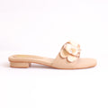 Parish Footwear DA975 women fancy flat slippers in fone – festive occasion footwear Pakistan
