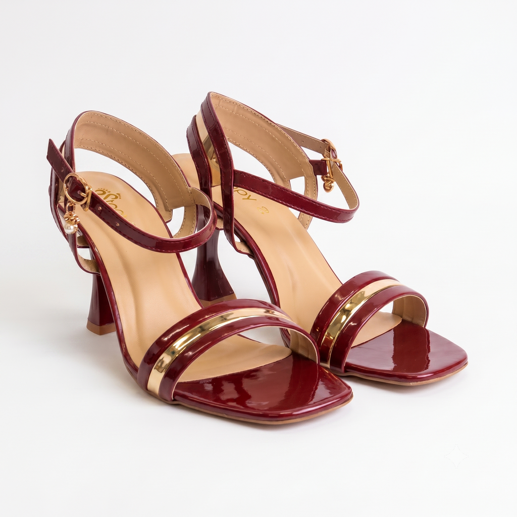 Women's Fancy Sandals – EA009 (Maroon)