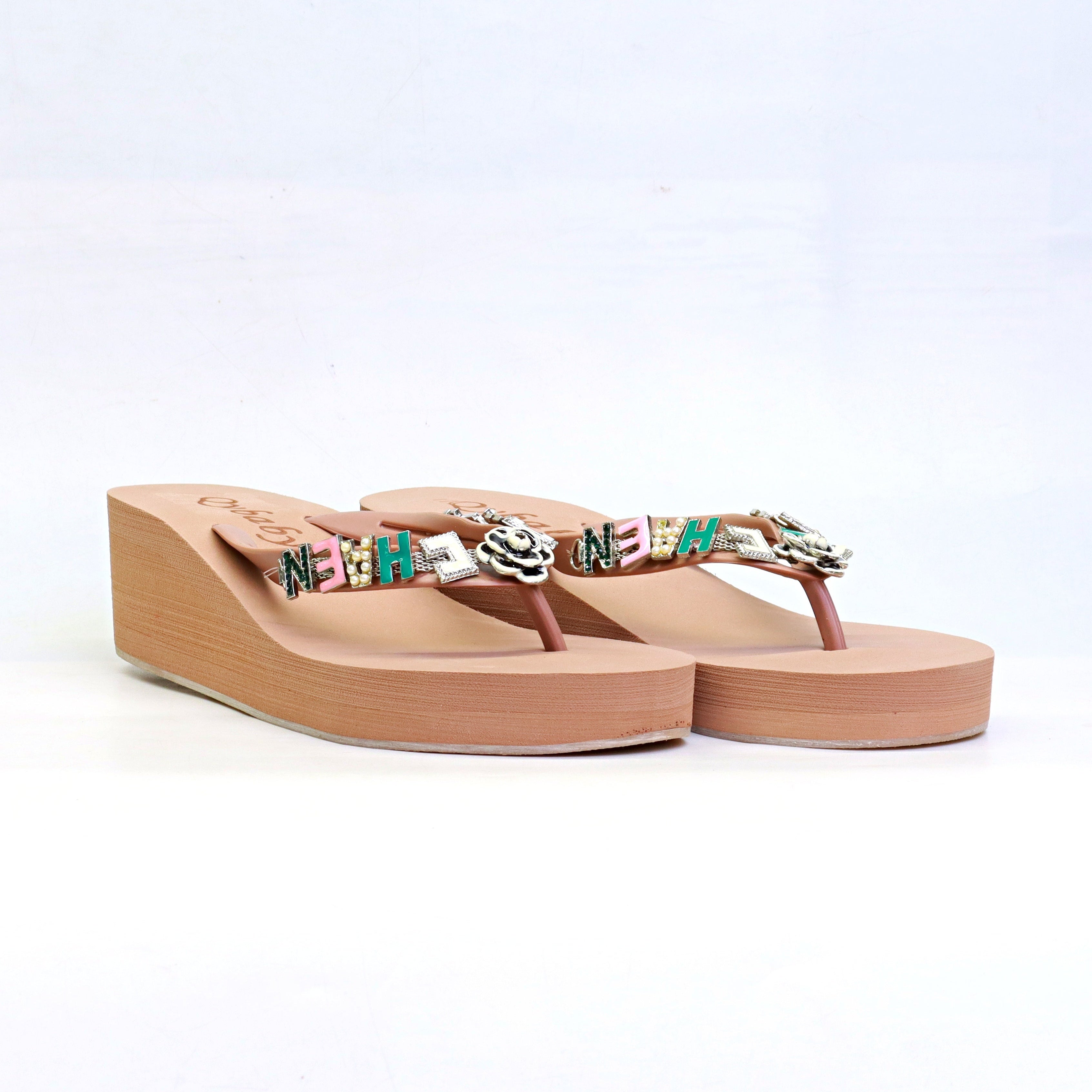 WOMEN WEDGE SLIPPER LB178