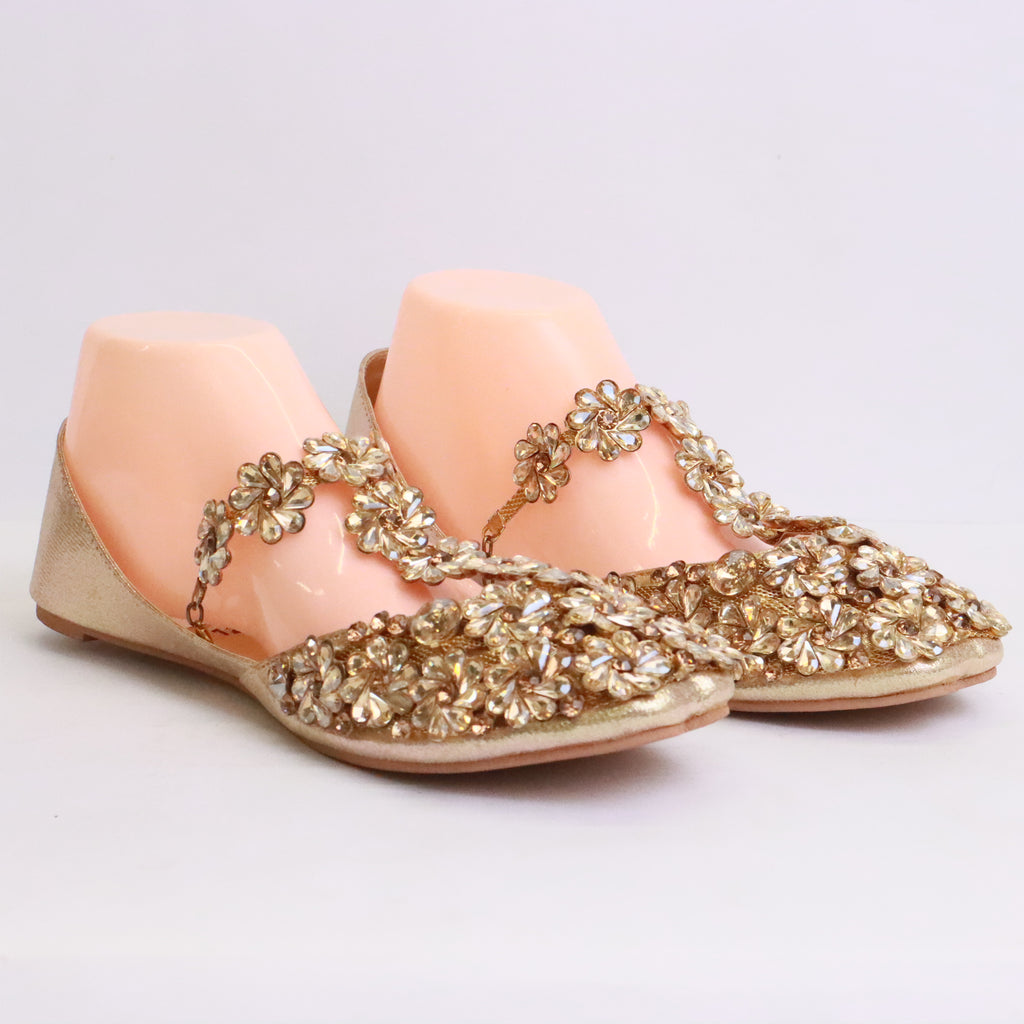 Women's Casual Flat Slippers - Light Golden