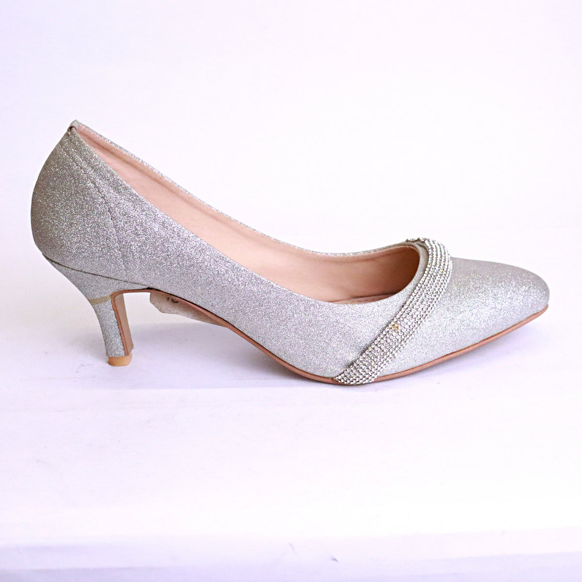 LB656 – Women's Party Heels (Light Golden & Peach)