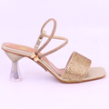 black block heel sandal for women