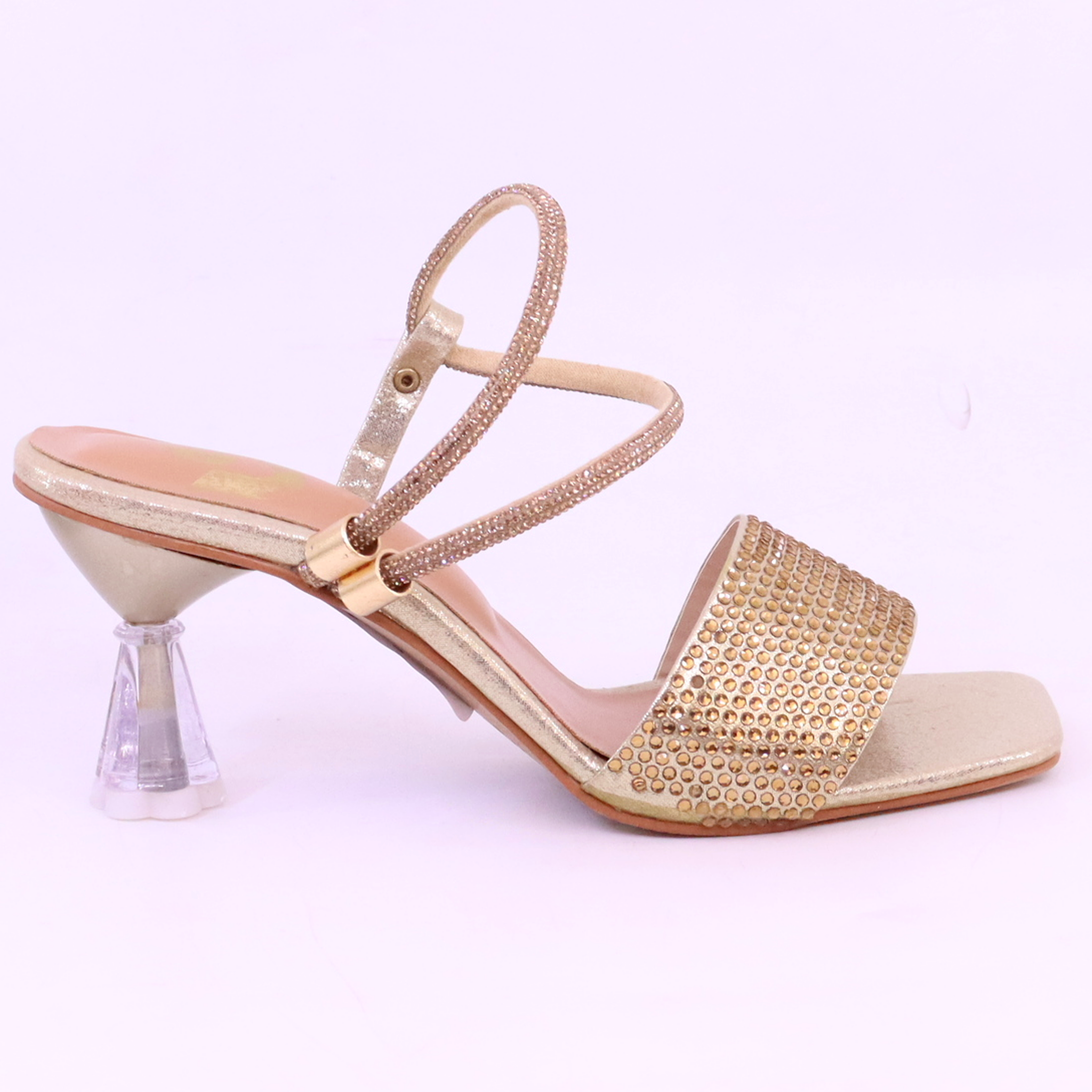 black block heel sandal for women
