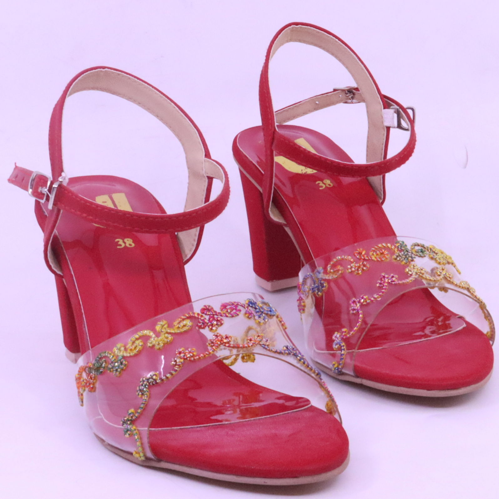 Women Party Wear Casual Heel Slippers & Sandals
