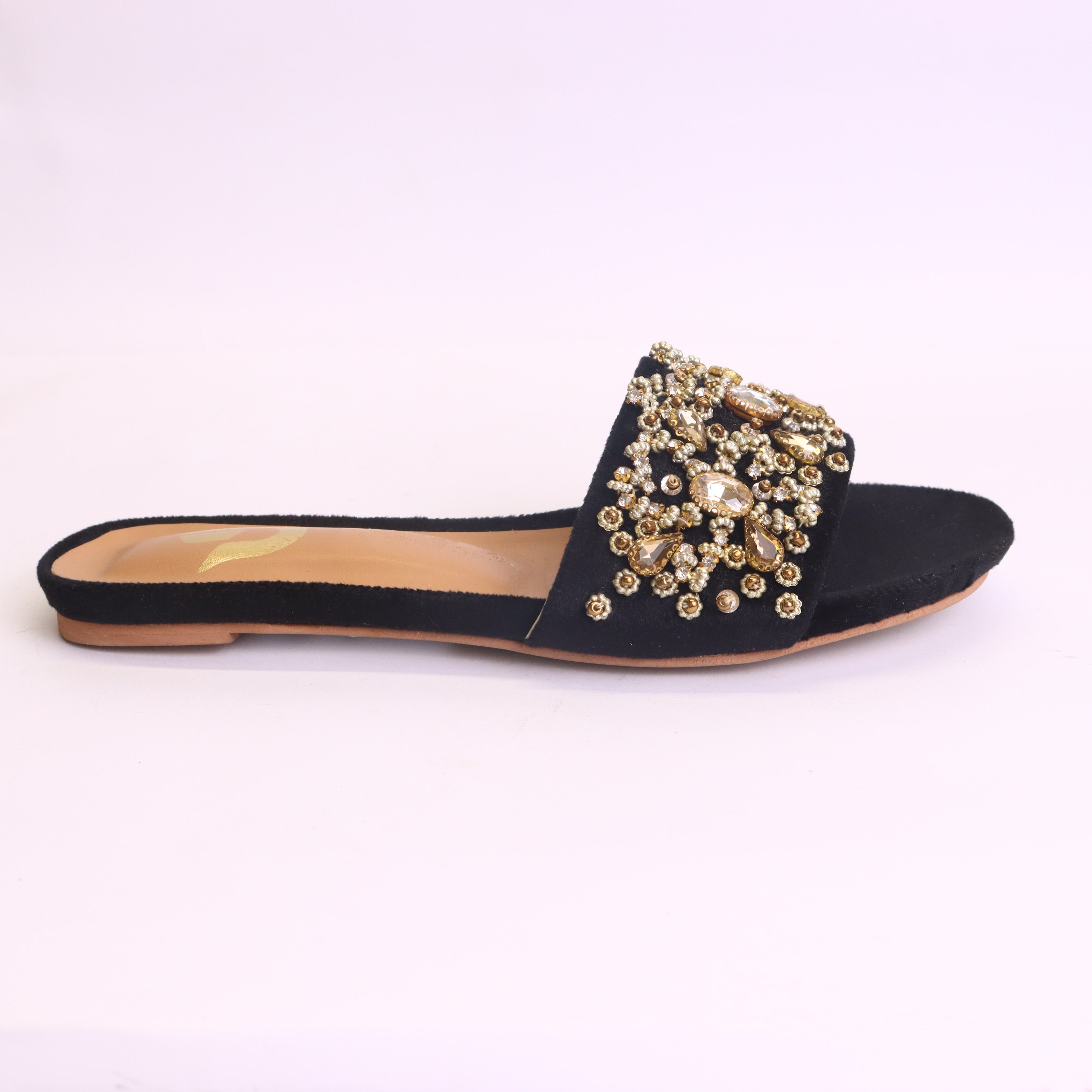Women Fancy Flat Slippers Slides