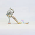 Women's Casual Heel Shoes - Silver