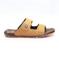 Men's yellow double-step slipper slides - MA236