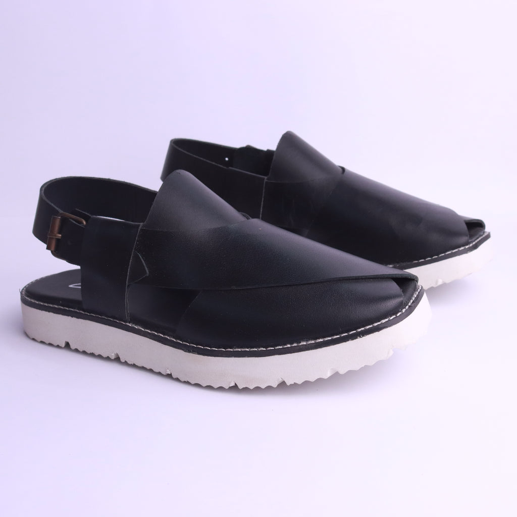 White Sole Peshawari Chappal