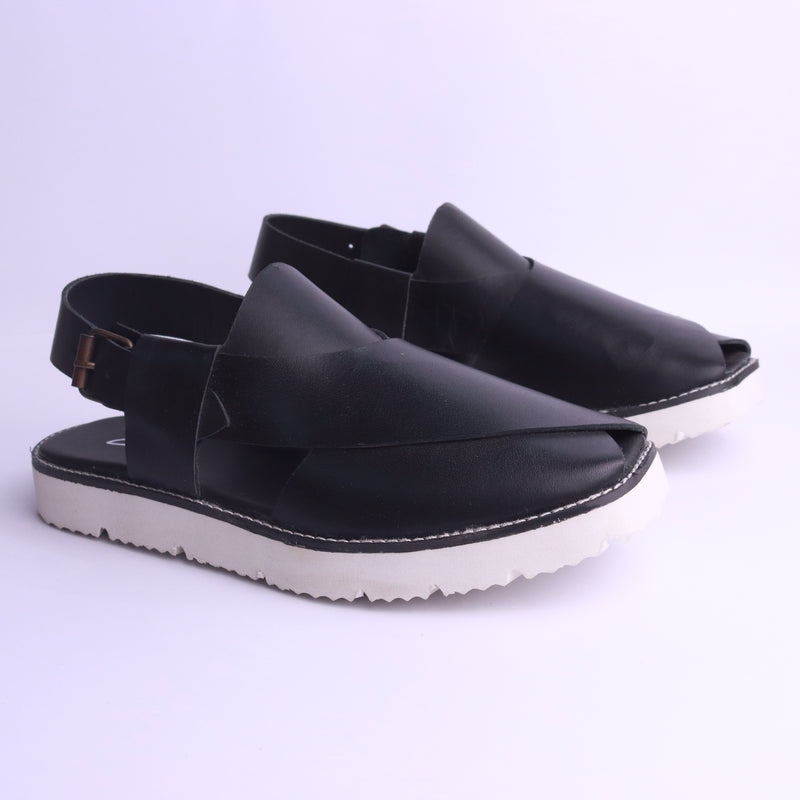 White Sole Peshawari Chappal
