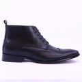 Men's formal long shoes in black leather - MA577