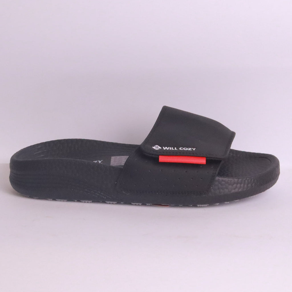 Men's black slipper slides - MA636