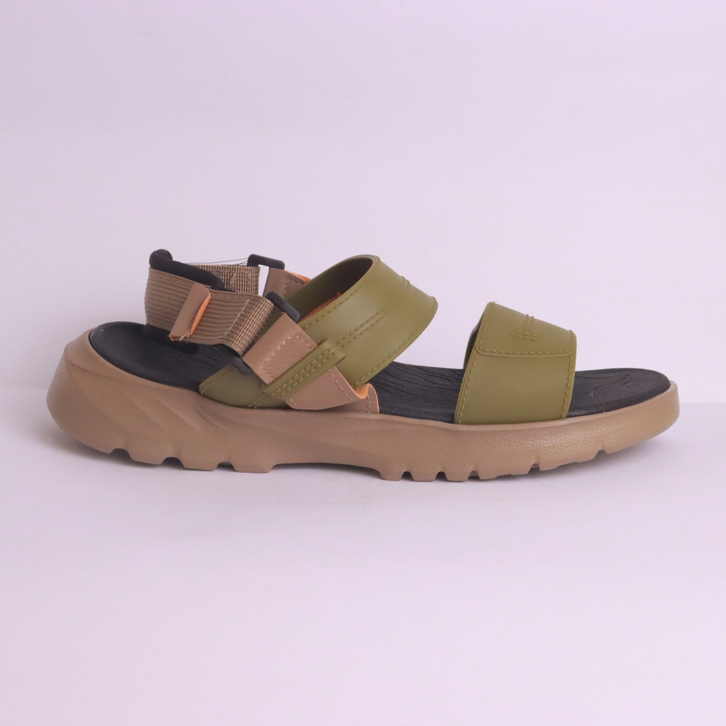 Men's green slide sandals - MA659