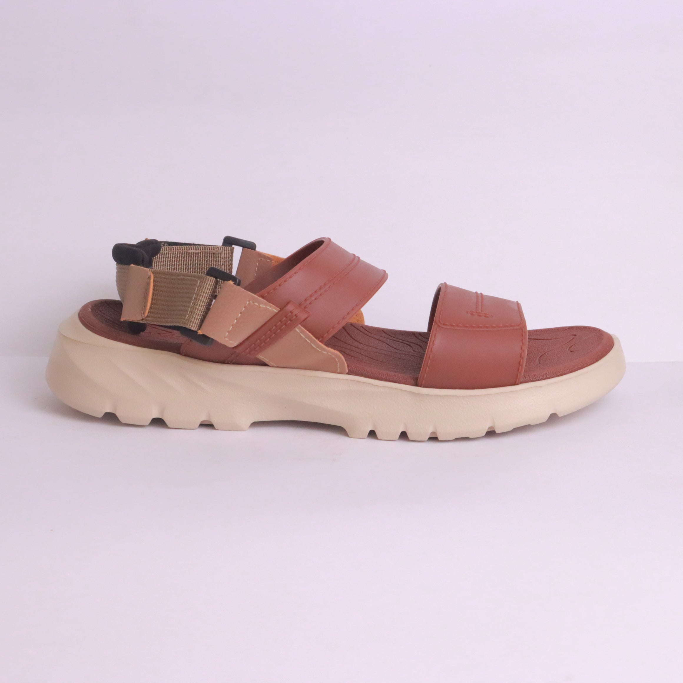 Men's brown slide sandals - MA659