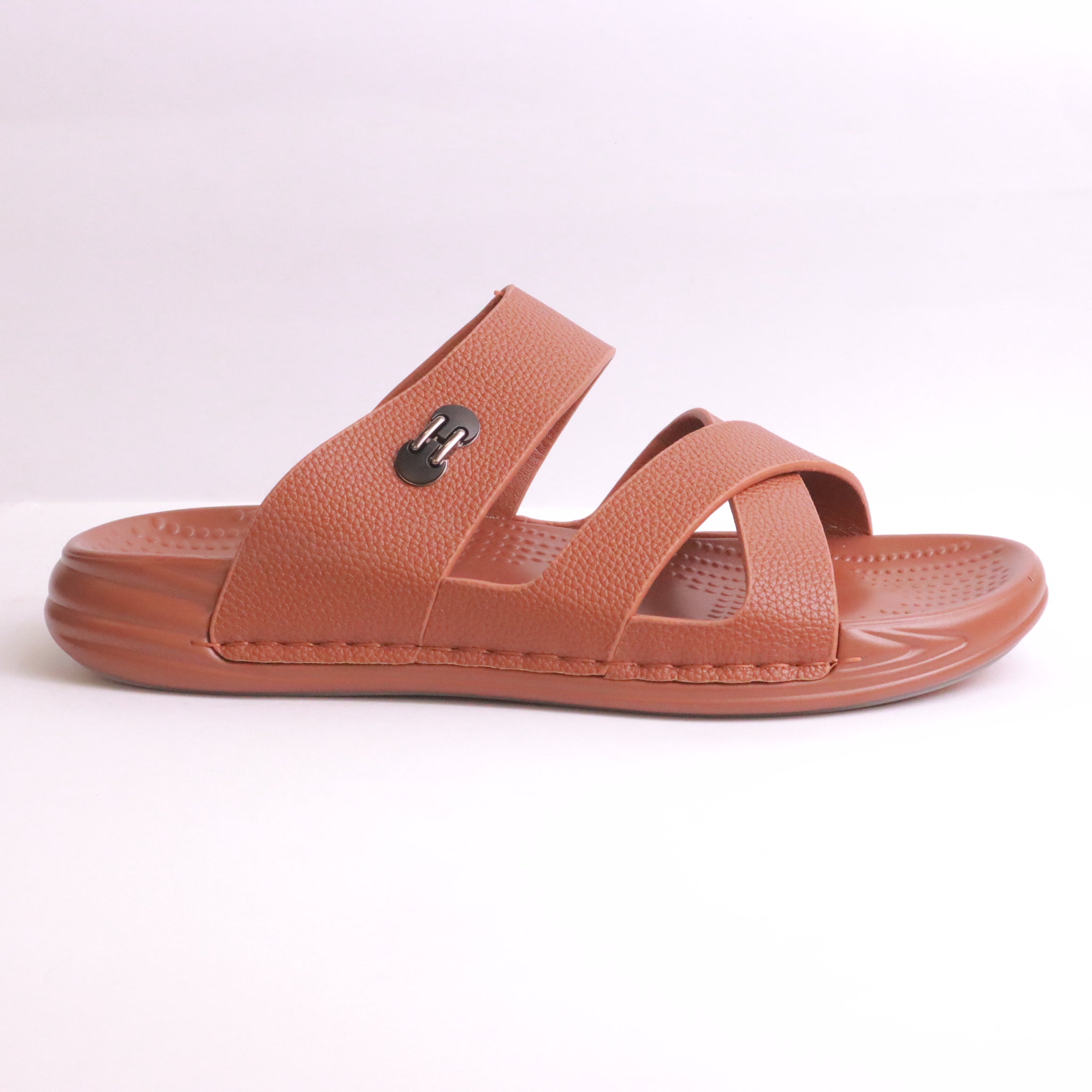 Men's mustard slipper slides - MA674