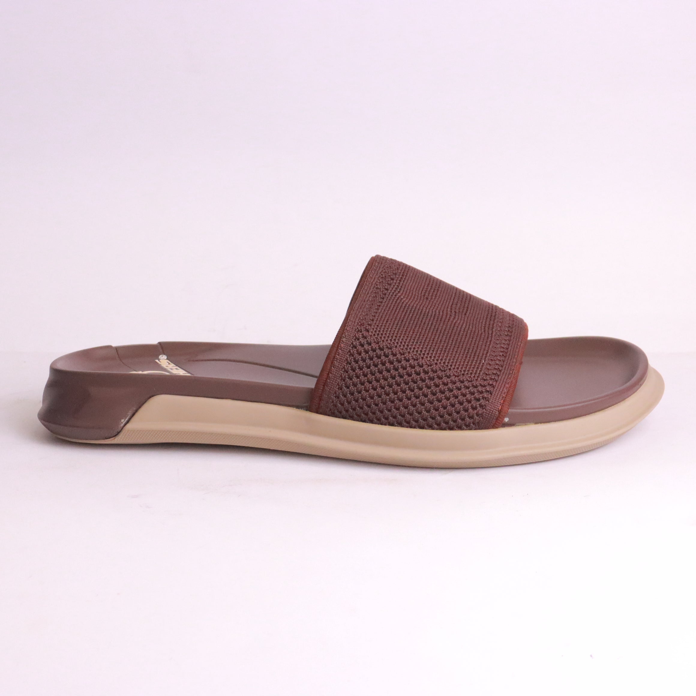 Men's brown slipper slides - MA728