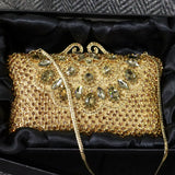 New Golden Fancy Clutch, Bridal Clutch Bag SA416 - RS: 16500