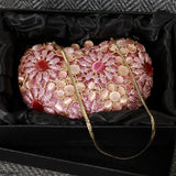 Fancy Bridal Vintage Flowers Design Clutch  SA423 - RS: 17500