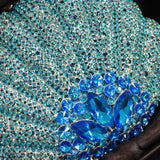 Bridal Blue Seashell Clutch: Oceanic Wedding Accent SA428 - RS: 17500