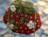 Rhinestone Floral Wedding Party Handbag: Stylish Evening Bag SA429 - RS: 16500