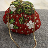 Rhinestone Floral Wedding Party Handbag: Stylish Evening Bag SA429 - RS: 16500