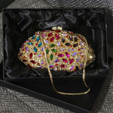 Luxury Crystal Embellished Bridal Clutch: Elegant Wedding Accessory SA430 - RS: 16900