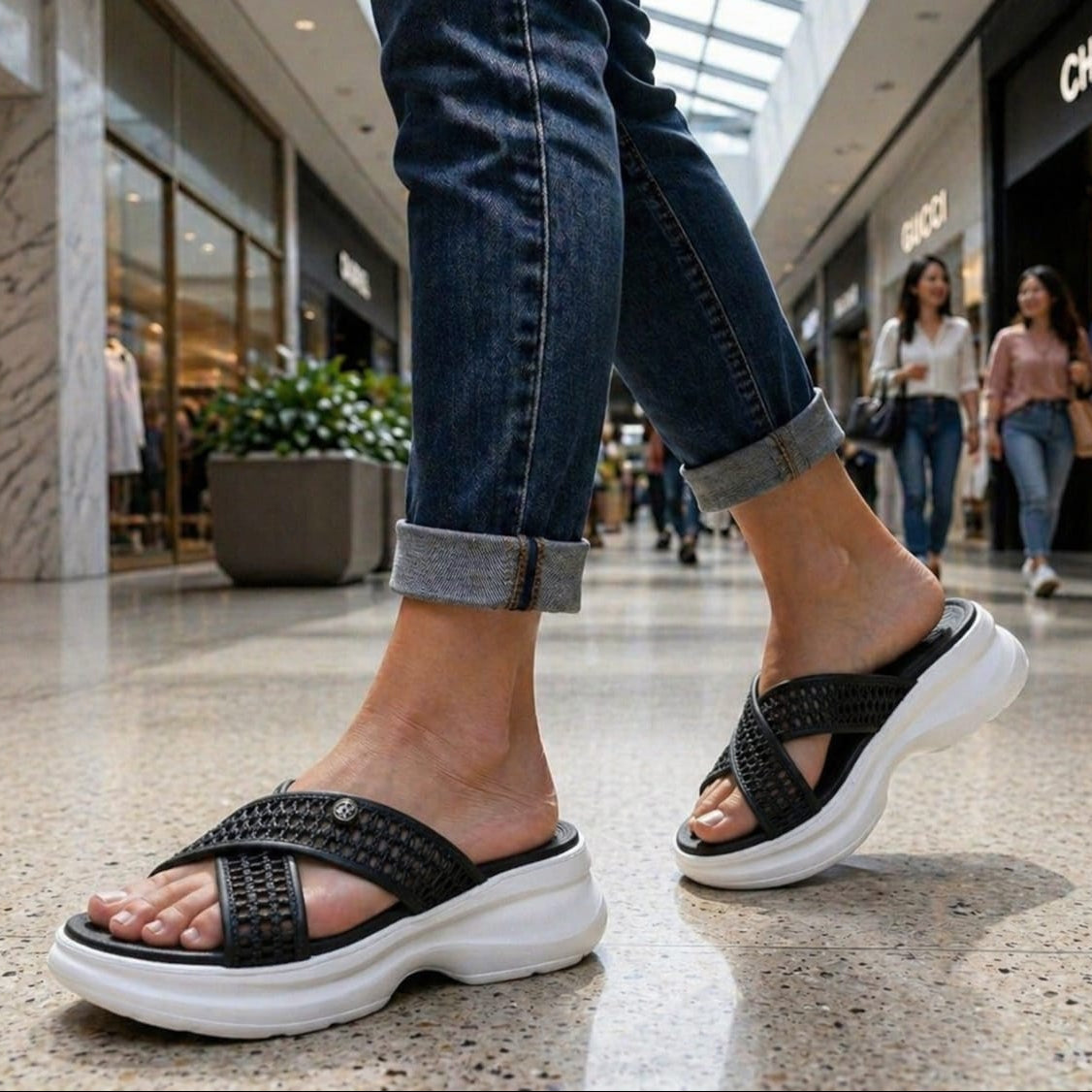 Women's Fancy Flat Slippers – DA908