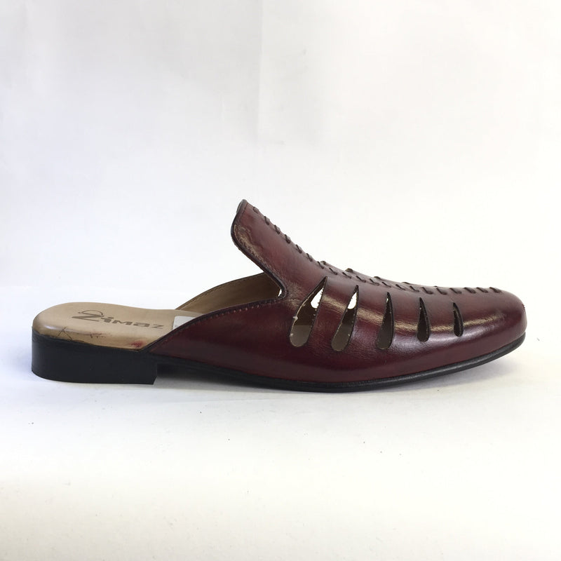 Men's maroon slip-on loafers - YA287