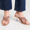 golden party wear heels